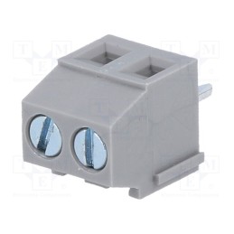 20 pcs : DG381-3.5-02P-11-00A(H) - PCB terminal block, angled 90°, 3.5mm, ways: 2, on PCBs, 1.5mm2