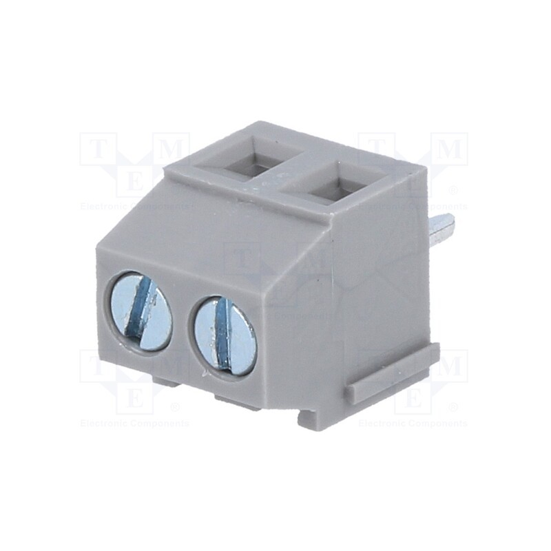 20 pcs : DG381-3.5-02P-11-00A(H) - PCB terminal block, angled 90°, 3.5mm, ways: 2, on PCBs, 1.5mm2