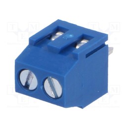 20 pcs : DG381-3.5-02P-12-00A(H) - PCB terminal block, angled 90°, 3.5mm, ways: 2, on PCBs, 1.5mm2