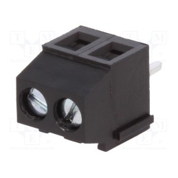 10 pcs : DG381-3.5-02P-13-00AH - PCB terminal block, angled 90°, 3.5mm, ways: 2, on PCBs, 1.5mm2