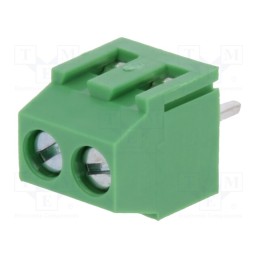 10 pcs : DG381-3.5-02P-14-00AH - PCB terminal block, angled 90°, 3.5mm, ways: 2, on PCBs, 1.5mm2