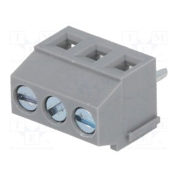 20 pcs : DG381-3.5-03P-11-00A(H) - PCB terminal block, angled 90°, 3.5mm, ways: 3, on PCBs, 1.5mm2