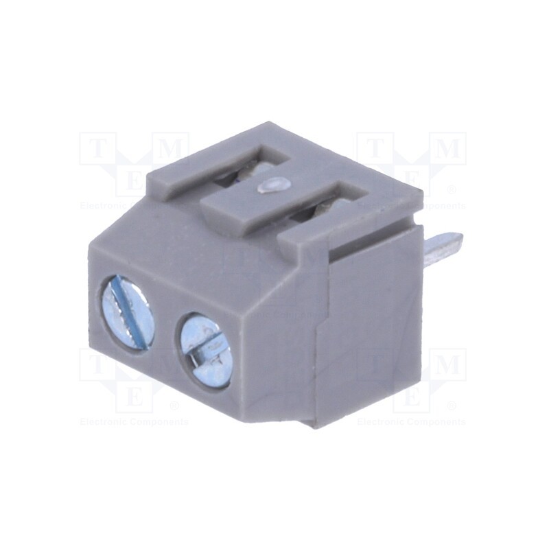 20 pcs : DG381-3.81-02P-11-00A(H) - PCB terminal block, angled 90°, 3.81mm, ways: 2, on PCBs, 1.5mm2