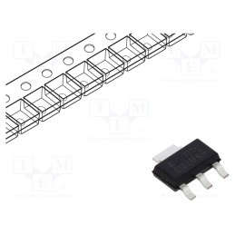 20 pcs : Z0107MN,135 - Triac, 600V, 1A, SOT223, Igt: 5/7mA, Ifsm: 8.5A, 4Q, sensitive gate
