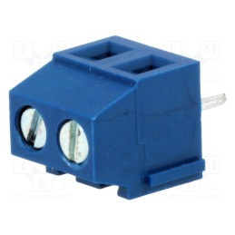 20 pcs : DG381-3.81-02P-12-00A(H) - PCB terminal block, angled 90°, 3.81mm, ways: 2, on PCBs, 1.5mm2