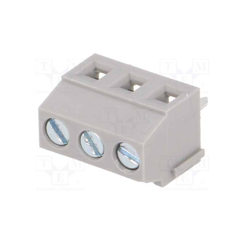 20 pcs : DG381-3.81-03P-11-00A(H) - PCB terminal block, angled 90°, 3.81mm, ways: 3, on PCBs, 1.5mm2