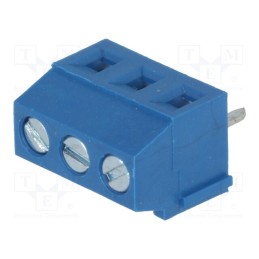 20 pcs : DG381-3.81-03P-12-00A(H) - PCB terminal block, angled 90°, 3.81mm, ways: 3, on PCBs, 1.5mm2