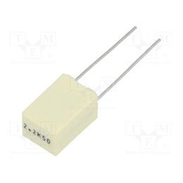 20 pcs : RSBCC4220Z310K - Capacitor: polyester, 2.2uF, 30VAC, 50VDC, 5mm, ±10%, 7.2x6x11mm