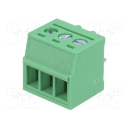 10 pcs : DG383-3.5-03P-14-00AH - PCB terminal block, straight, 3.5mm, ways: 3, on PCBs, 1.5mm2, 12A