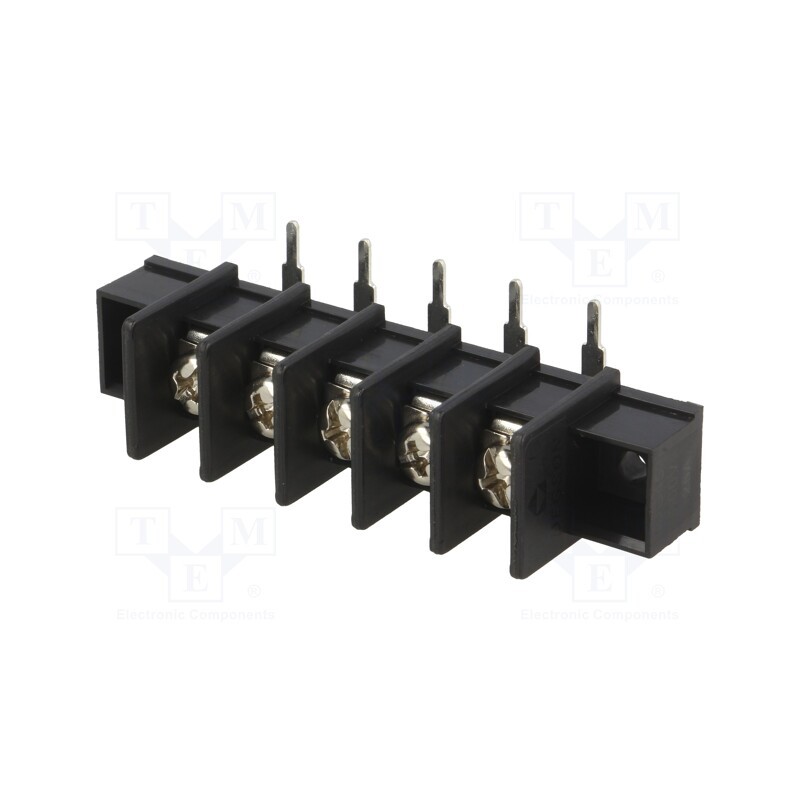 10 pcs : DG45R-A-05P-13-00A(H) - PCB terminal block, angled 90°, 9.5mm, ways: 5, 4mm2, 22AWG÷12AWG
