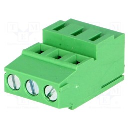 10 pcs : DG500H-5.0-03P-14-00AH - PCB terminal block, angled 90°, 5mm, ways: 3, on PCBs, 2.5mm2, 24A