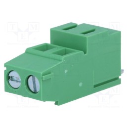 10 pcs : DG500H-5.08-02P-14-00AH - PCB terminal block, angled 90°, 5.08mm, ways: 2, on PCBs, 2.5mm2