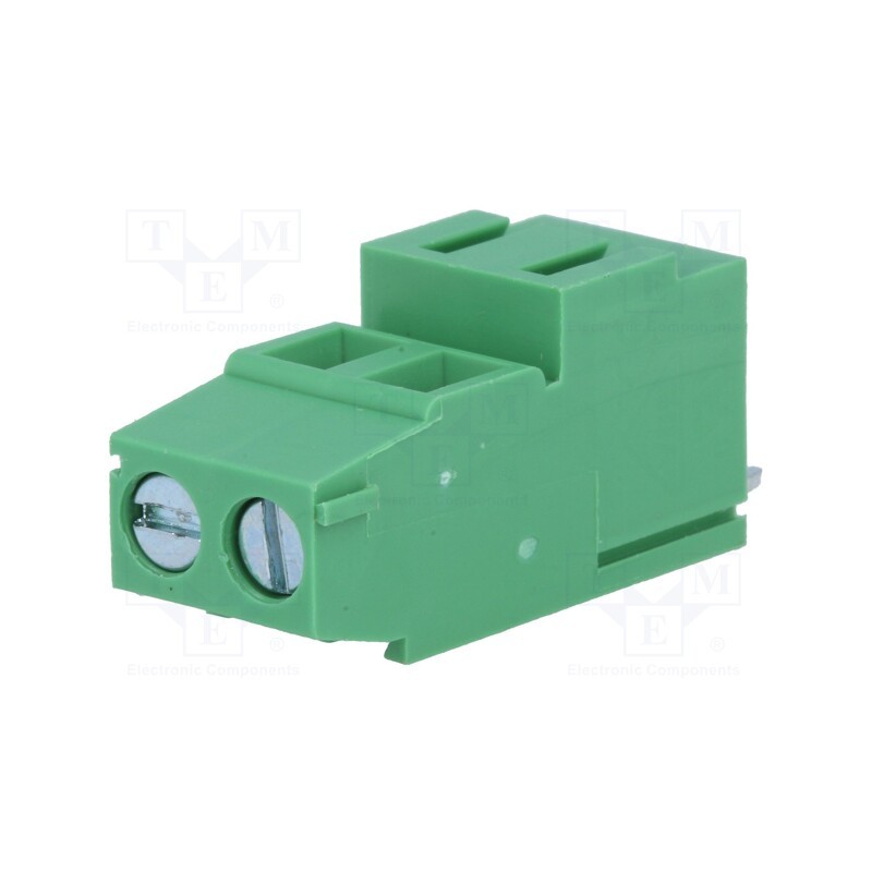 10 pcs : DG500H-5.08-02P-14-00AH - PCB terminal block, angled 90°, 5.08mm, ways: 2, on PCBs, 2.5mm2