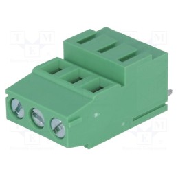10 pcs : DG500H-5.08-03P-14-00AH - PCB terminal block, angled 90°, 5.08mm, ways: 3, on PCBs, 2.5mm2