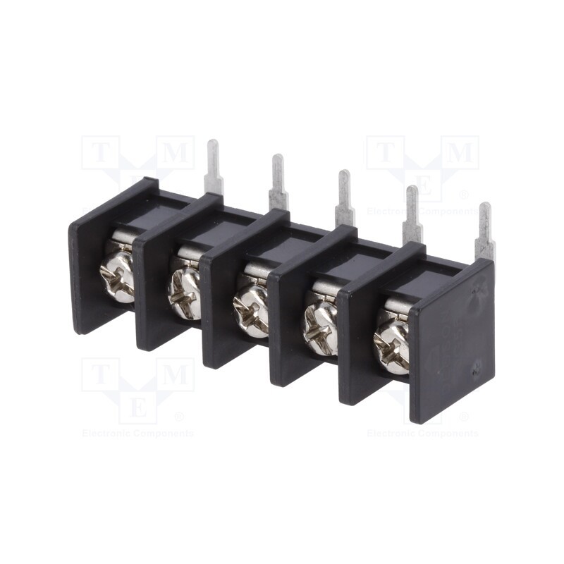 10 pcs : DG55R-B-05P-13-50AH - PCB terminal block, angled 90°, 10mm, ways: 5, on PCBs, 4mm2, 20A