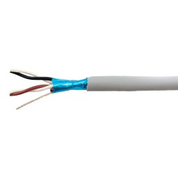 1 Reel of 30 M - Alpha Wire Twisted Pair Data Cable, 2 Pairs, 0.09 mm², 4 Cores, 28 AWG, Screened, 30m, Grey Sheath