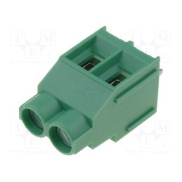 10 pcs : DG636-6.35-02P-14-00A(H) - PCB terminal block, angled 90°, 6.35mm, ways: 2, on PCBs, 4mm2