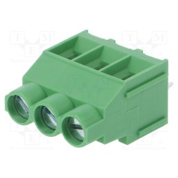 10 pcs : DG636-6.35-03P-14-00A(H) - PCB terminal block, angled 90°, 6.35mm, ways: 3, on PCBs, 4mm2