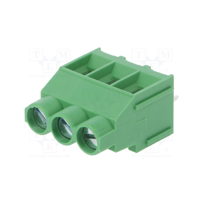 10 pcs : DG636-6.35-03P-14-00A(H) - PCB terminal block, angled 90°, 6.35mm, ways: 3, on PCBs, 4mm2