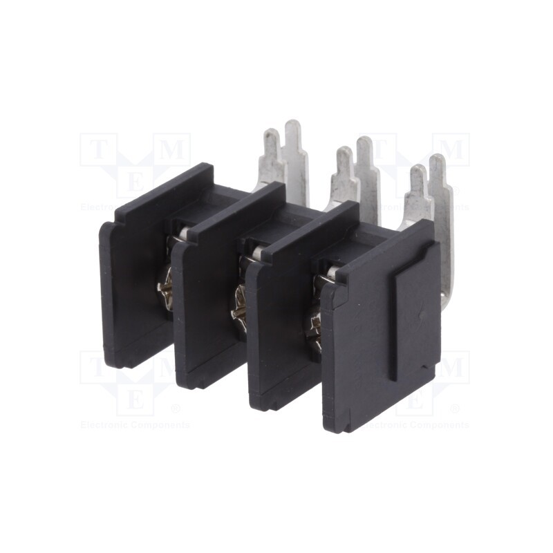 10 pcs : DG66RT-03P-13-00AH - PCB terminal block, angled 90°, 11mm, ways: 3, on PCBs, 4mm2, 32A