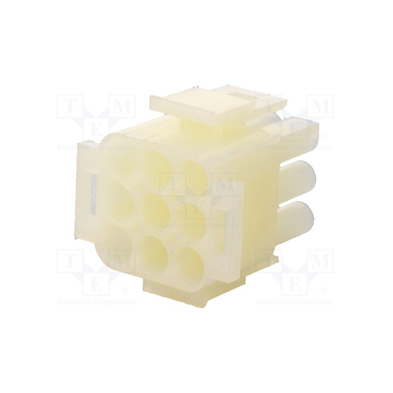 10 pcs : DME-M-09-SQ - Plug, wire-wire, male/female, 6.35mm, for cable, PIN: 9, Layout: 3x3