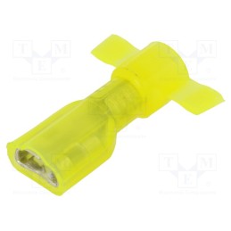 20 pcs : DNF10-250FIB-2K - Terminal: flat, 6.3mm, 0.8mm, female, crimped, for cable, insulated