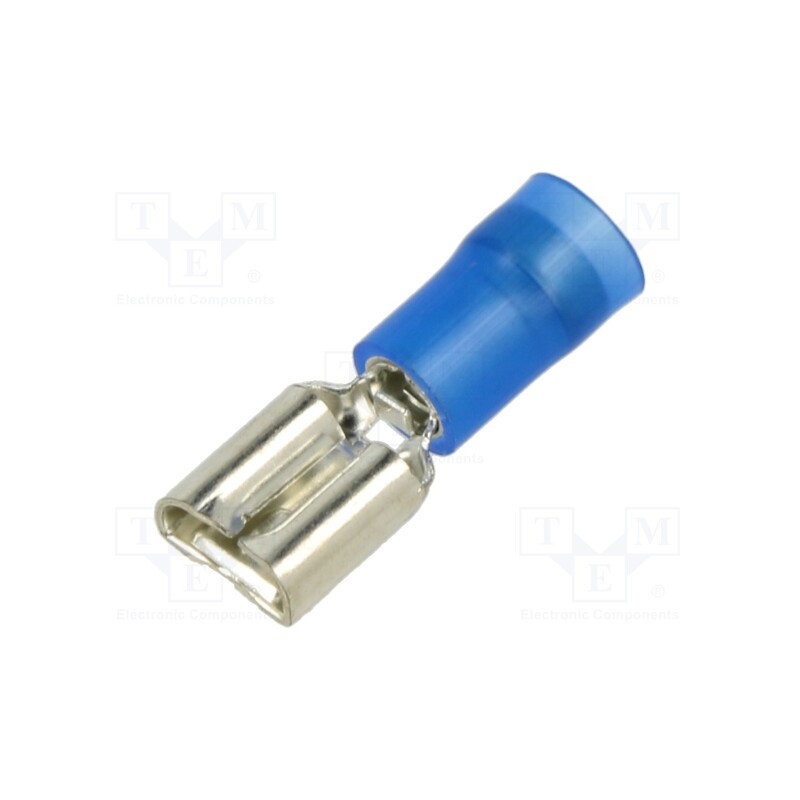 10 pcs : DNF14-250-C - Terminal: flat, 6.3mm, 0.8mm, female, 1.5÷2.5mm2, crimped, tinned