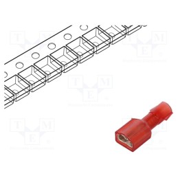 20 pcs : DNF18-205FIB-3K - Terminal: flat, 5.2mm, 0.8mm, female, 0.5÷1mm2, crimped, for cable