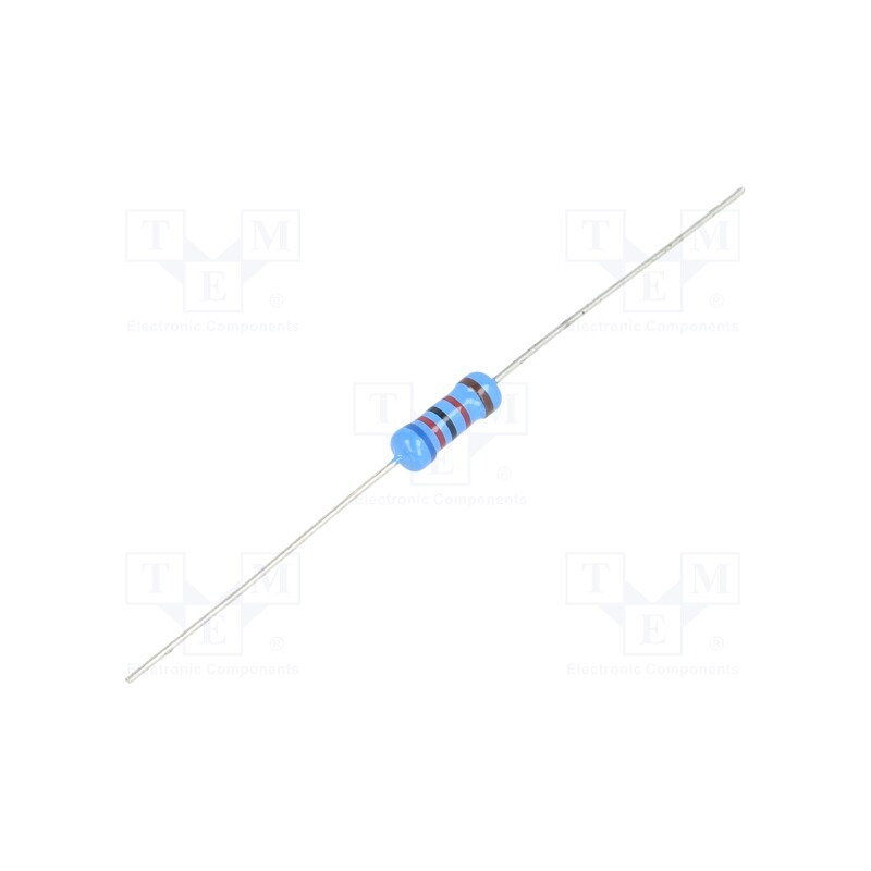 50 pcs : MF01SFF6202A10 - Resistor: metal film, THT, 62kΩ, 1W, ±1%, Ø3.5x10mm, 50ppm/°C, axial