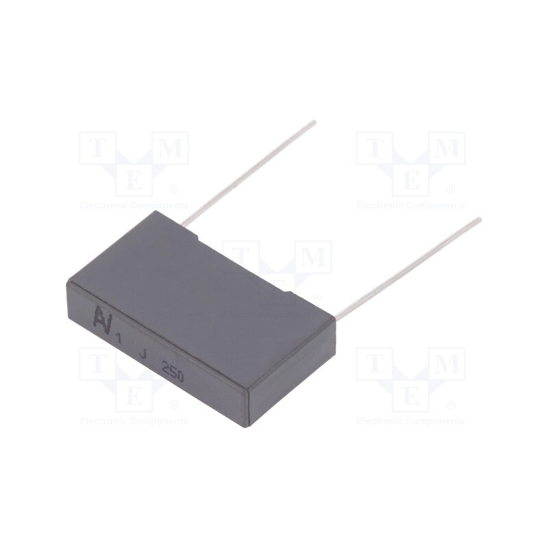 10 pcs : R60IN41005030J - Capacitor: polyester, 1uF, 160VAC, 250VDC, 22.5mm, ±5%, 26.5x6x15mm