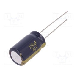 10 pcs : EEUFC1H331 - Capacitor: electrolytic, low ESR, THT, 330uF, 50VDC, Ø12.5x20mm