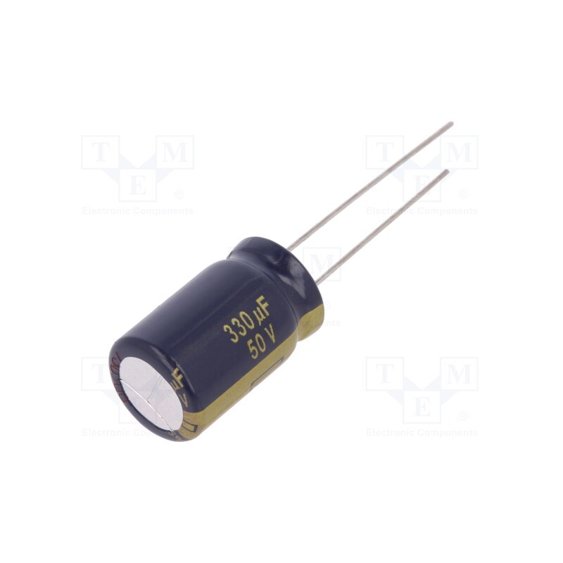 10 pcs : EEUFC1H331 - Capacitor: electrolytic, low ESR, THT, 330uF, 50VDC, Ø12.5x20mm