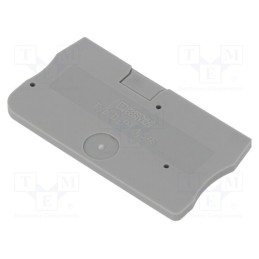 10 pcs : D-PT 1,5/S – 3208142 - End plate, grey, Width: 2.2mm, PT