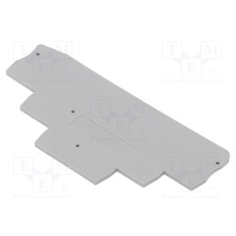 10 pcs : D-PT 1,5/S-3L - 3113771 - End plate, grey, Width: 2.2mm, PT