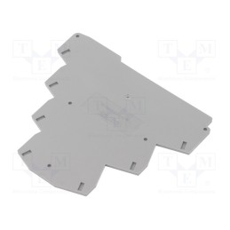 10 pcs : D-PT 2,5-PE/3L - 3210543 - End plate, grey, Width: 2.2mm, PT