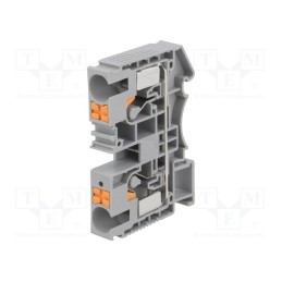 10 pcs : DS10-01P-11-00AH - Splice terminal: rail, 0.5÷16mm2, ways: 1, terminals: 2, grey, DS