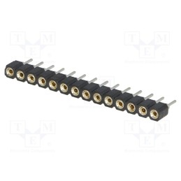10 pcs : DS1002-01-1*14V13-JK - Socket, pin strips, female, PIN: 14, turned contacts, straight