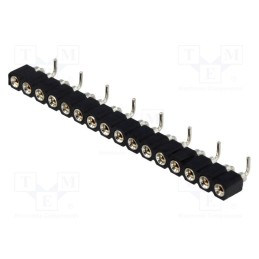 10 pcs : DS1002-01-1*16S13 - Socket, pin strips, female, PIN: 16, turned contacts, vertical