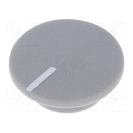 20 pcs : CL1770 - Cap, plastic, push-in, grey, K21