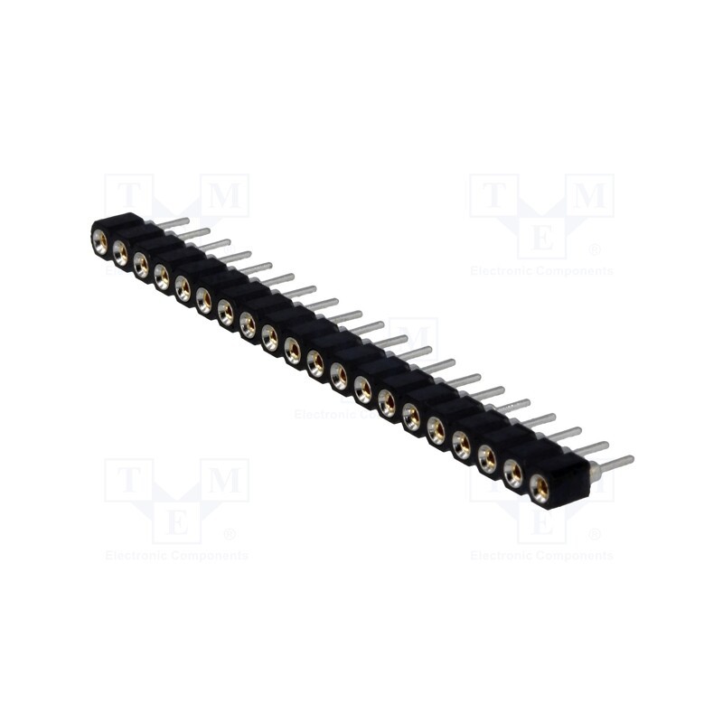 10 pcs : DS1002-01-1*20V13-JK - Socket, pin strips, female, PIN: 20, turned contacts, straight