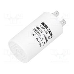10 pcs : CBB60A-6/450 - Capacitor: motors, run, 6uF, 450V, Ø35x60mm, -25÷70°C, ±5%, 3000h