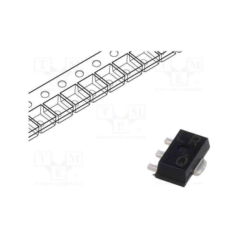 10 pcs : RHP020N06FRAT100 - Transistor: N-MOSFET, unipolar, 60V, 2A, Idm: 8A, 2W, MPT3