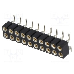 10 pcs : DS1002-01-2*10S13-JK - Socket, pin strips, female, PIN: 20, turned contacts, vertical