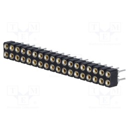 10 pcs : DS1002-01-2*18V13 - Socket, pin strips, female, PIN: 36, turned contacts, straight