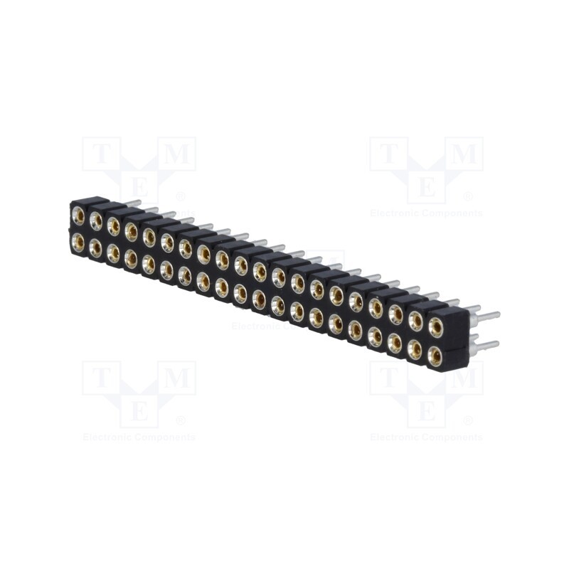 10 pcs : DS1002-01-2*20V13 - Socket, pin strips, female, PIN: 40, turned contacts, straight
