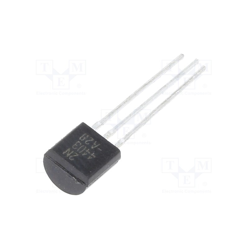 50 pcs : 2N4403BU - Transistor: PNP, bipolar, 40V, 0.6A, 0.625W, TO92