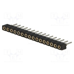 10 pcs : DS1002-02-1*16BT1F6 - Socket, pin strips, female, PIN: 16, low profile,turned contacts