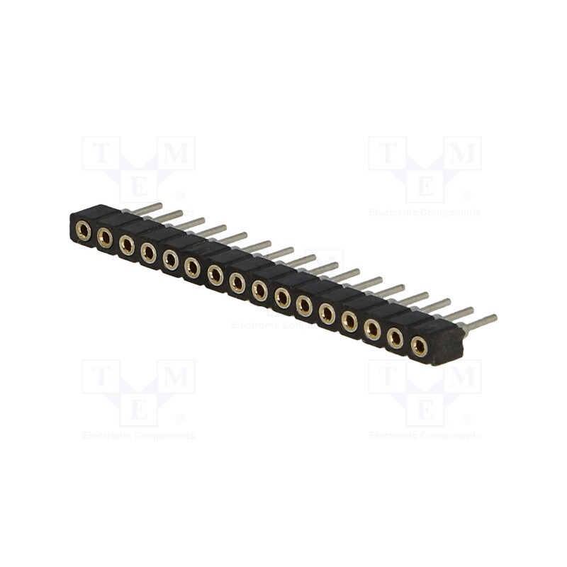 10 pcs : DS1002-02-1*16BT1F6 - Socket, pin strips, female, PIN: 16, low profile,turned contacts