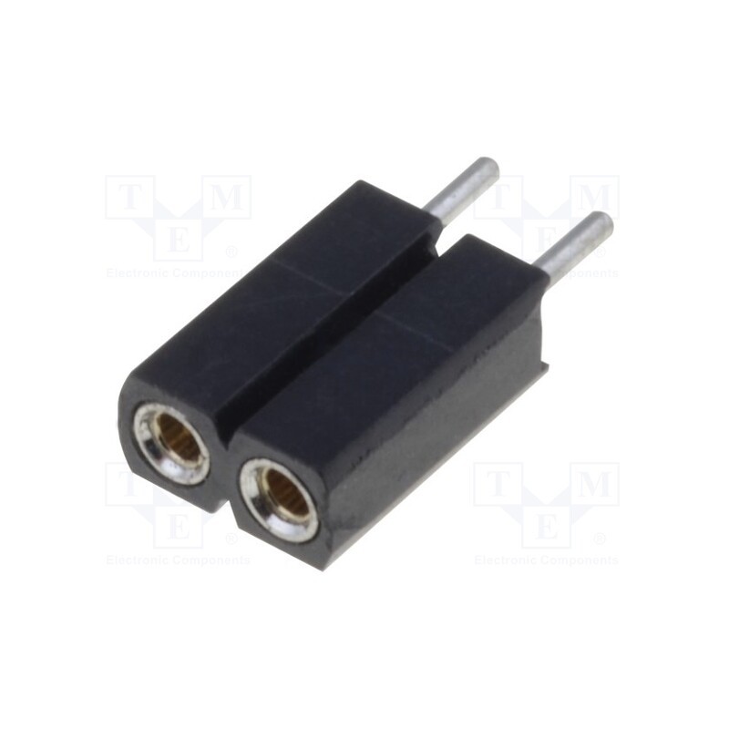 20 pcs : DS1002-03-1*2131 - Socket, pin strips, female, PIN: 2, turned contacts, straight, THT