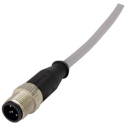 1 pcs - Harting Straight Female 5 way M12 to Straight Male 5 way M12 Sensor Actuator Cable, 1m